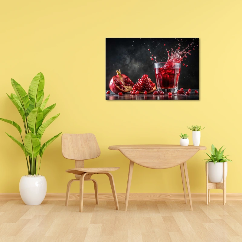 Toile murale avec une Grenade Juteuse dans une cuisne