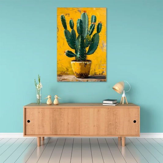 Toile murale style Scandinave avec un Cactus
