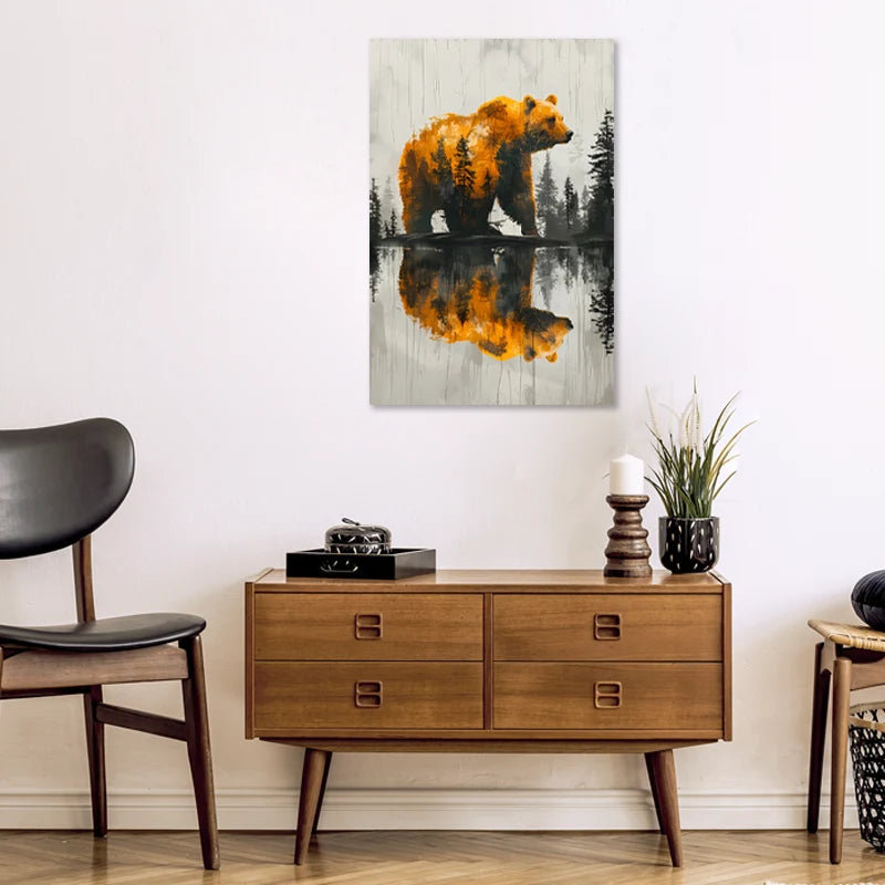Toile murale style Scandinave Ours
