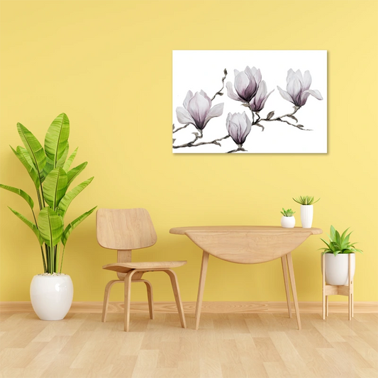 Toile murale style Scandinave avec des Magnolias