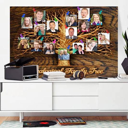 Toile Photo Arbre Généalogique