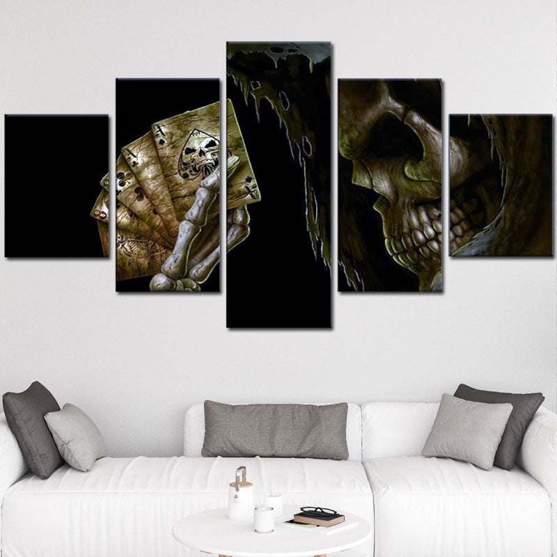 Tableau Décoration Tête de Mort de la faucheuse