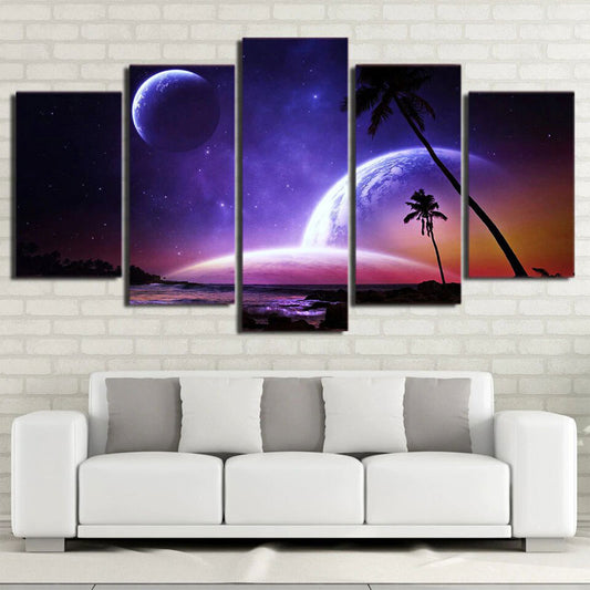 peinture plage lune