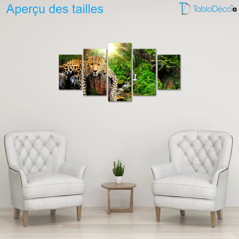 Tableau Déco avec un Léopard