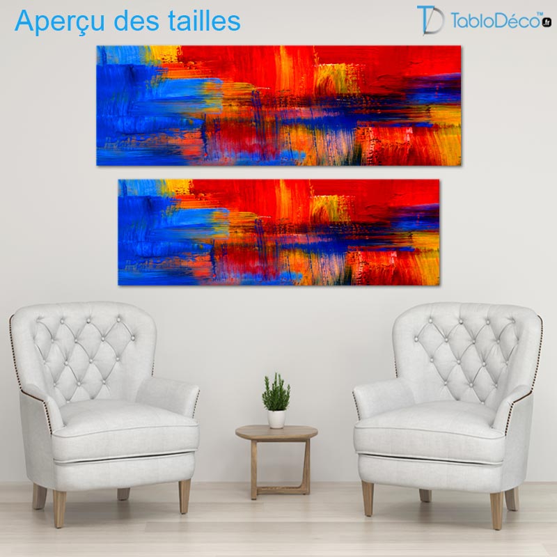 Peinture sur toile Panoramique Abstraite