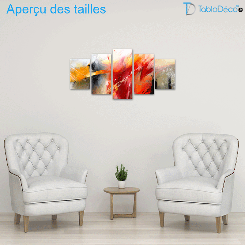 Tableau Art Abstrait Coloré