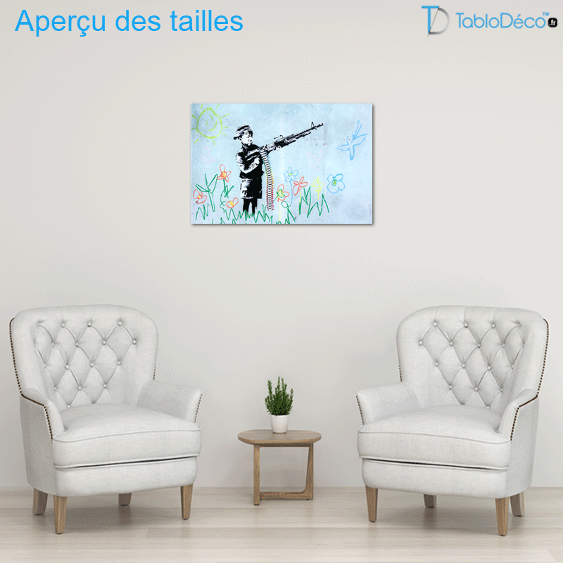 Tableau Banksy "Crayon Boy"
