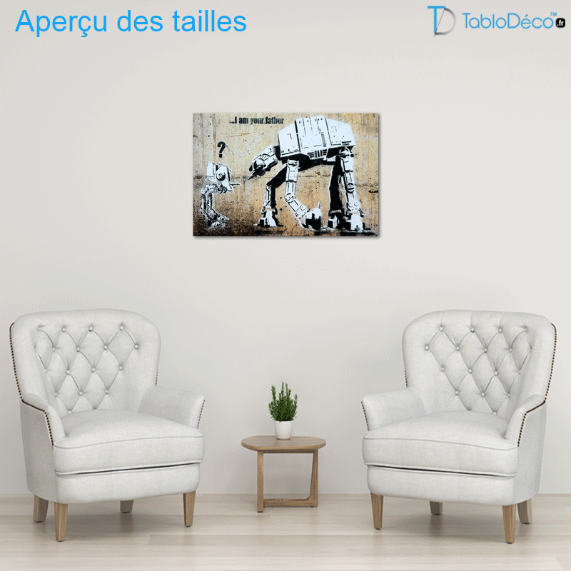 Tableau Banksy "I Am Your Father"