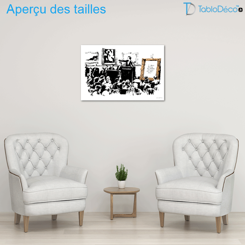 Tableau Banksy "Morons"