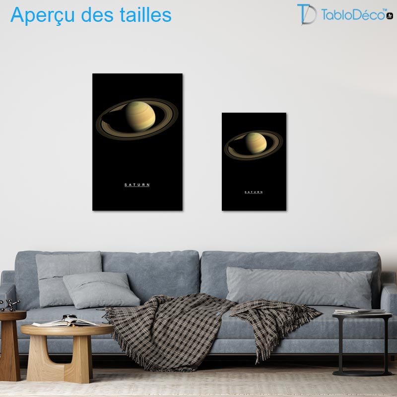 Tableau de la planète Saturne