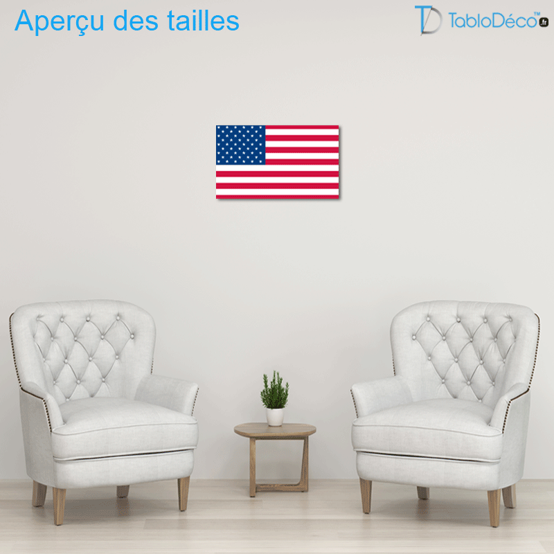Tableau Drapeau Américain
