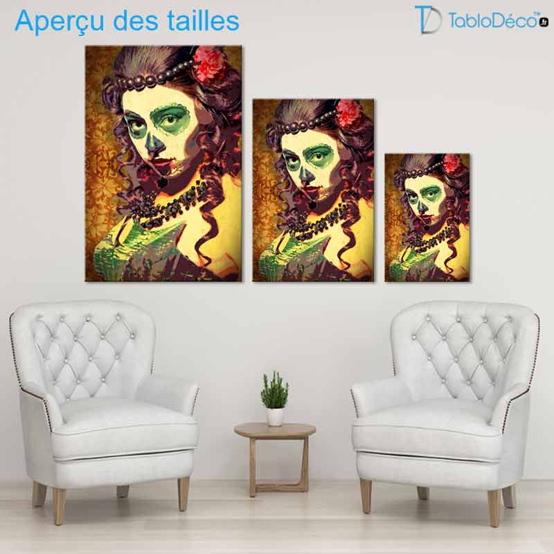 Aperçu des tailles du Tableau Femme Mexicaine