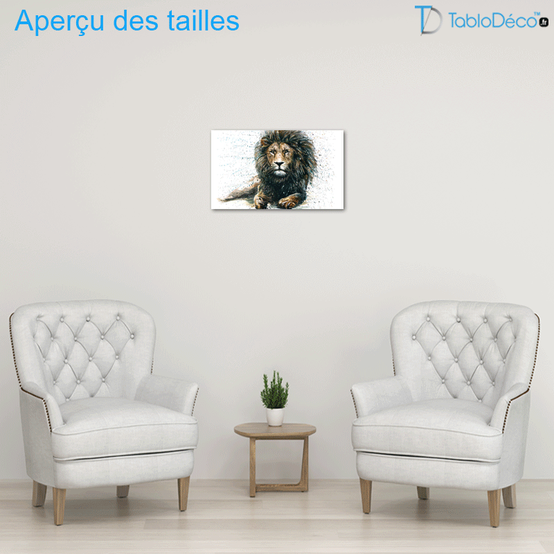 Tableau Lion Couché
