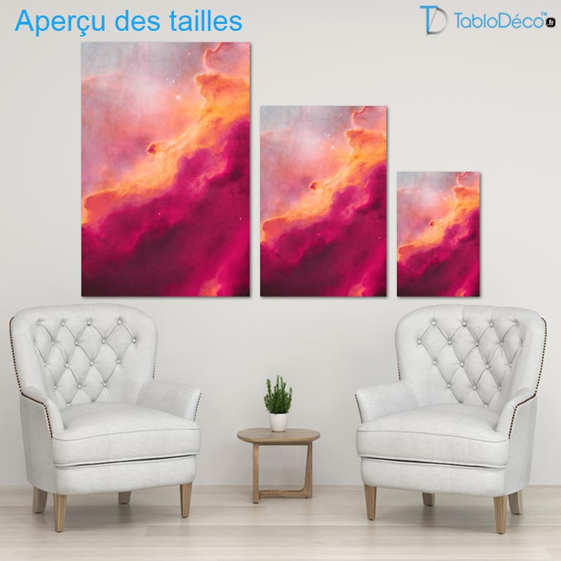 Tableau Nébuleuse Rosée
