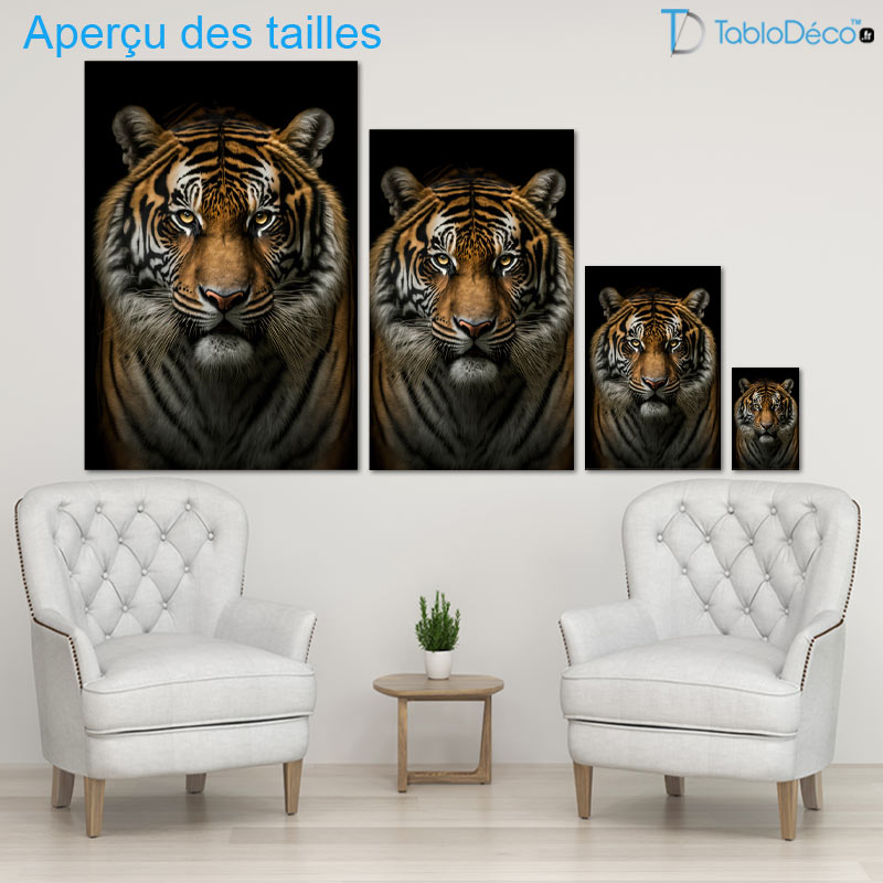 Tableau Tête de Tigre
