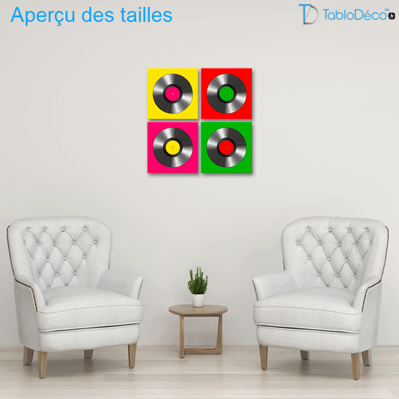 Tableaux Vinyles Pop Art