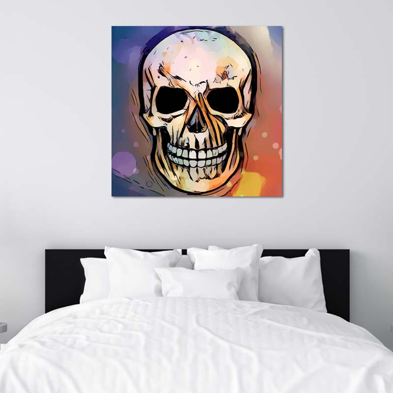 Cadre mural de décoration Tête de Mort - TabloDéco.fr