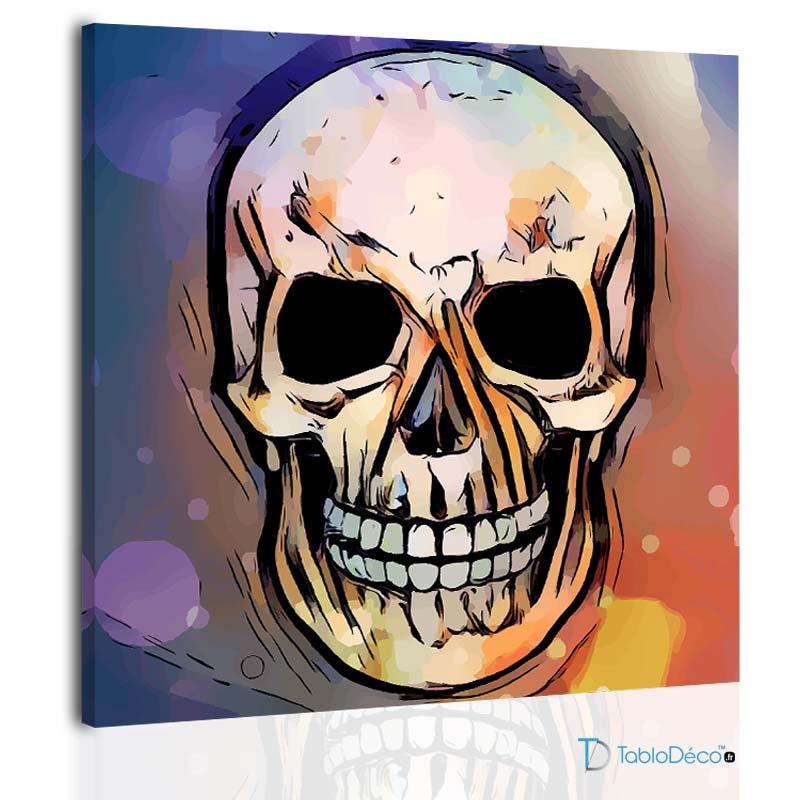Cadre Déco Tête de Mort - TabloDéco.fr