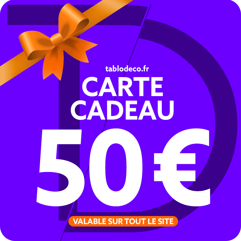 Carte-cadeau 50€ - TabloDéco