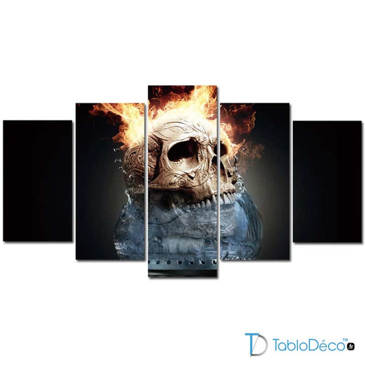Tableau Crâne Tête de Mort Déco