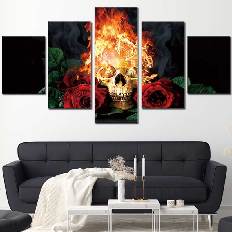 Tableau Déco Tête de Mort Géante