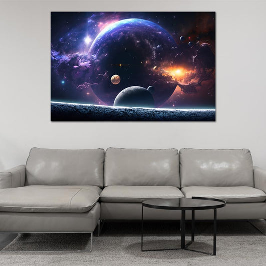 Toile de Décoration de Espace et Planètes - TabloDéco.fr