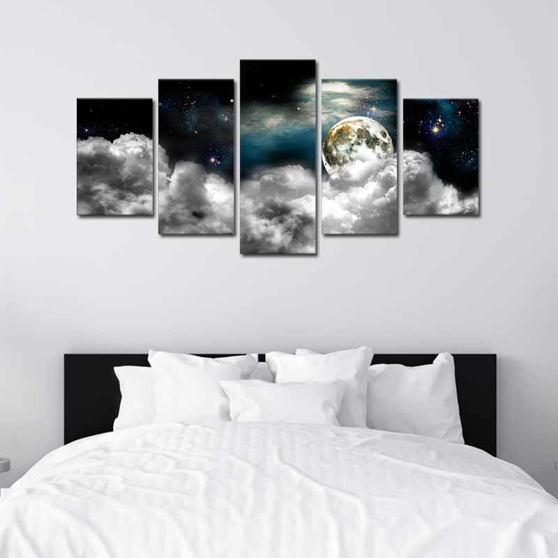 Tableau Décoration Murale avec La Lune