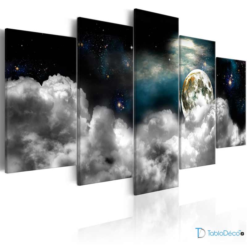 Tableau Décoration Murale sur toile avec La Lune