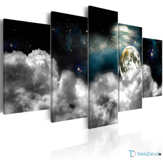 Tableau Décoration Murale sur toile avec La Lune