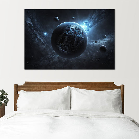Décoration Murale avec une Planète pour la Chambre - TabloDéco.fr