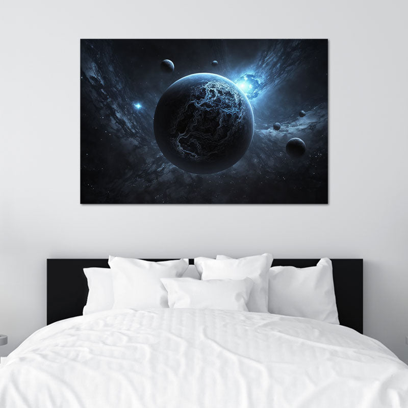 Tableau de Décoration avec une Planète idéale pour la Chambre - TabloDéco.fr