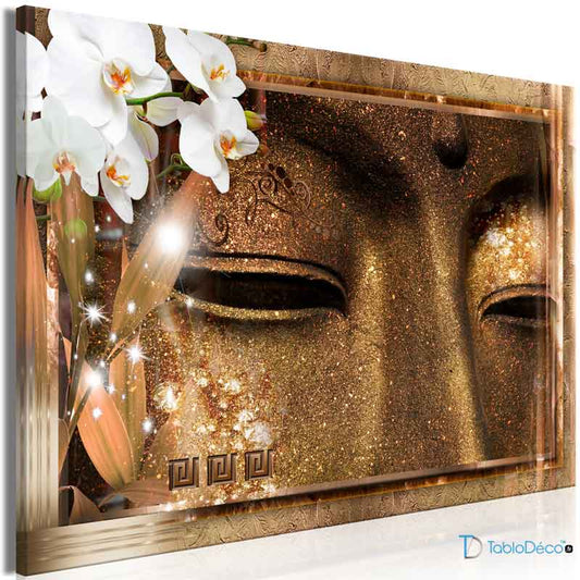 Acheter un Grand Cadre avec le visage de Bouddha - TabloDéco.fr