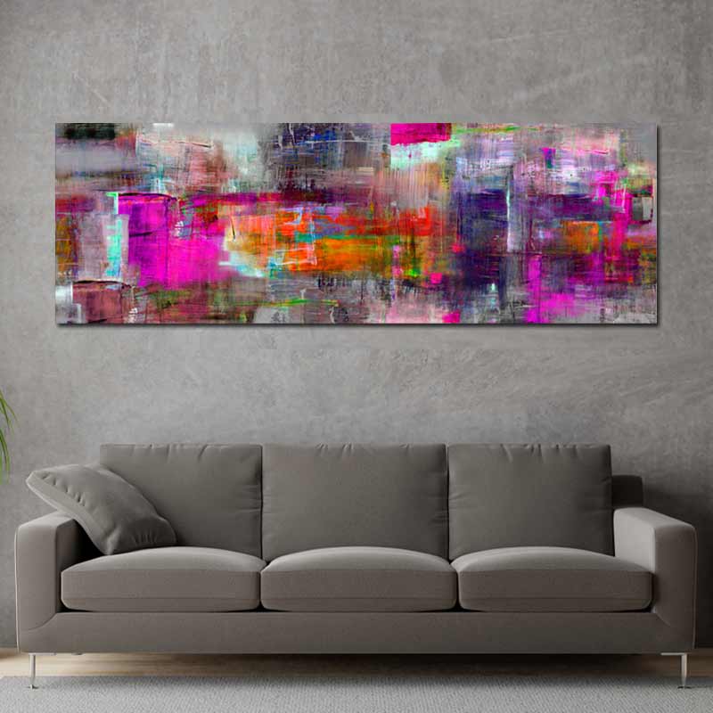 Grand Tableau décoratif Coloré Abstrait