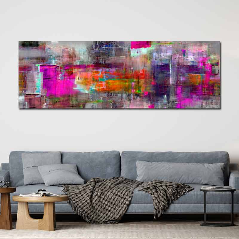 Grand Tableau Coloré Abstrait