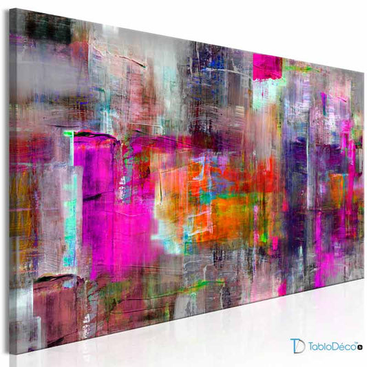 Grand Tableau sur toile Coloré Abstrait