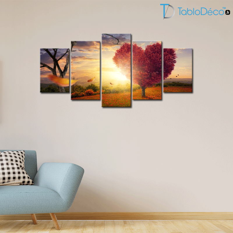 Guide des tailles du Tableau Arbre Cœur