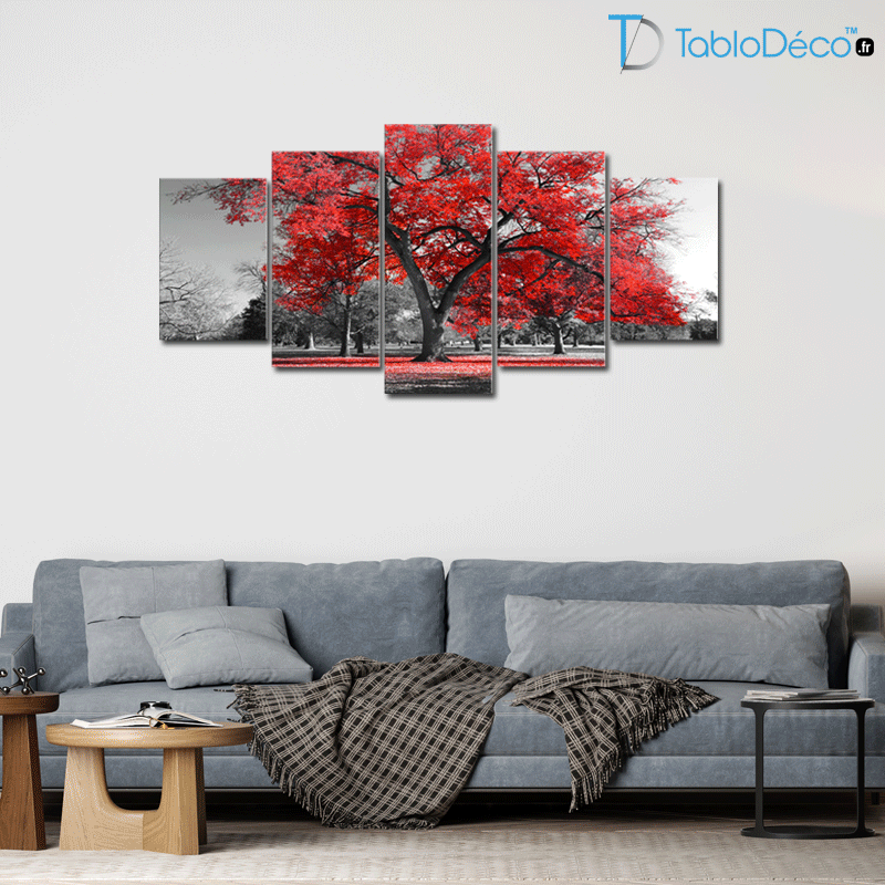 Guide des talles du Tableau Arbre Rouge