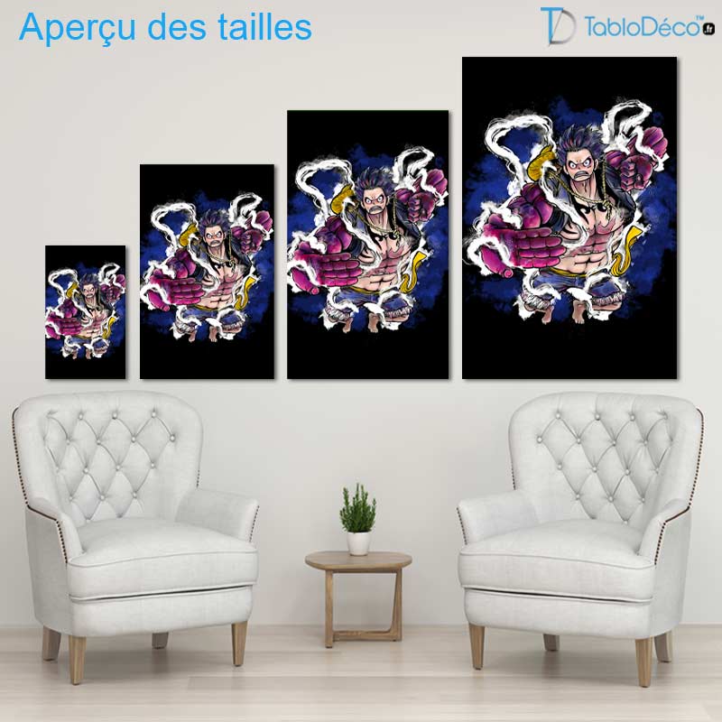 Guide des tailles du Tableau Manga 1 pièce