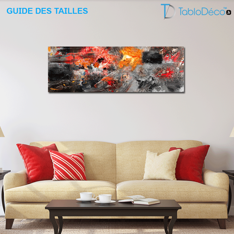 Guide des tailles du Tableau Mural Art Abstrait