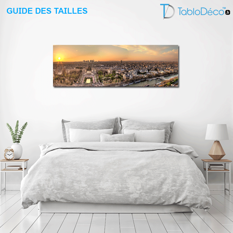 Guide des tailles du Tableau Panoramique de Paris