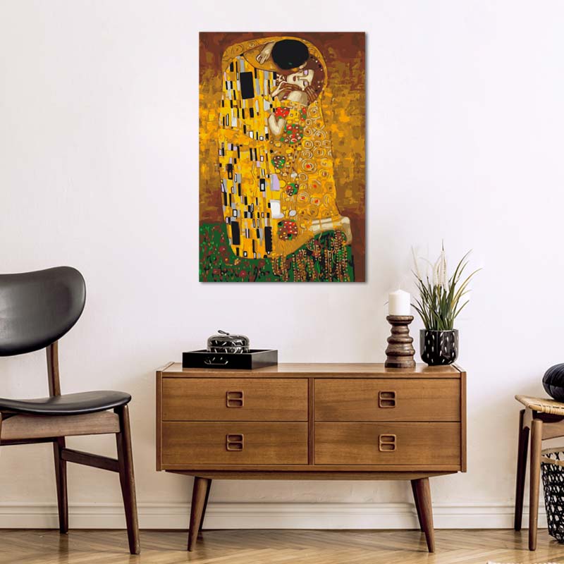 Peinture par numéros du Baiser de Klimt - TabloDéco.fr