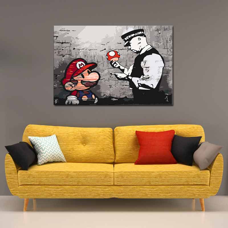 Peinture par numéro Mario Banksy