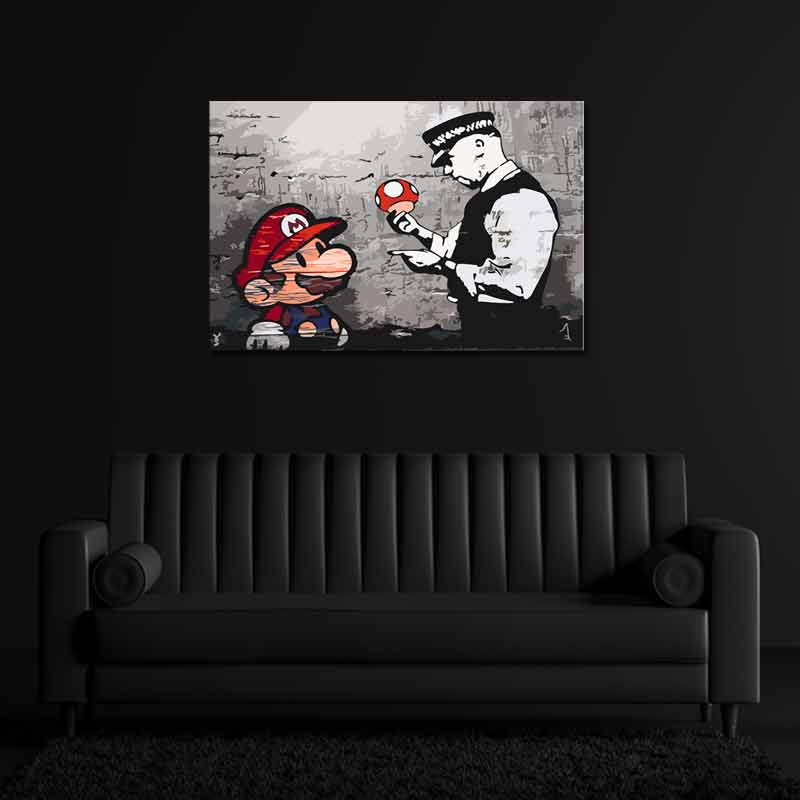Peinture numérotée Mario Banksy