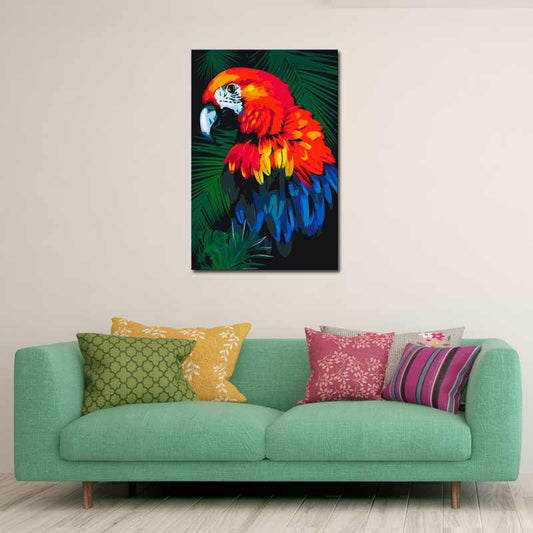 Peinture par numéros Perroquet Coloré