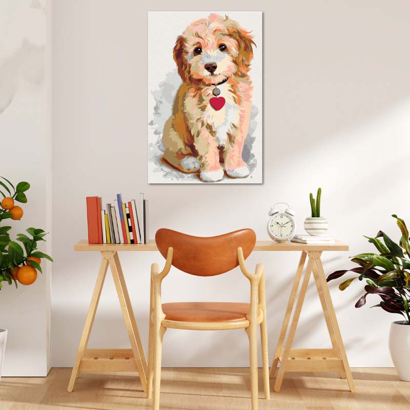 Peinture par numéros Bébé Bobtail - TabloDéco.fr