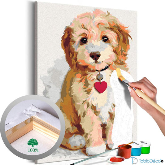 Kit de Peinture par numéros d'un Bébé Bobtail - TabloDéco.fr
