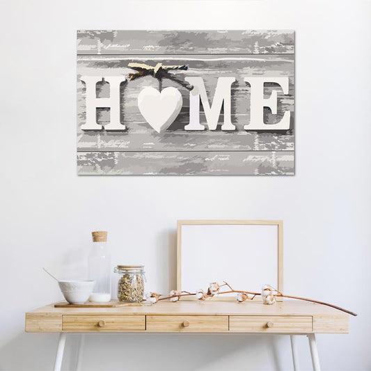 Toile à peindre par numéros Cosy Home - TabloDéco.fr