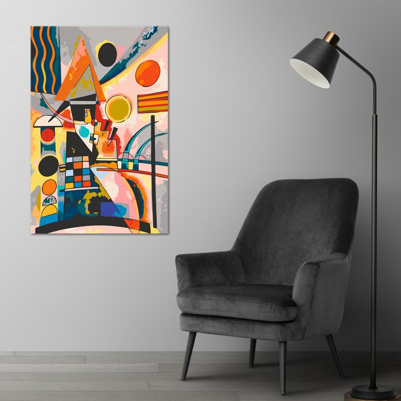 Peinture par numéros "Swinging" de Vassily Kandinsky - TabloDéco.fr