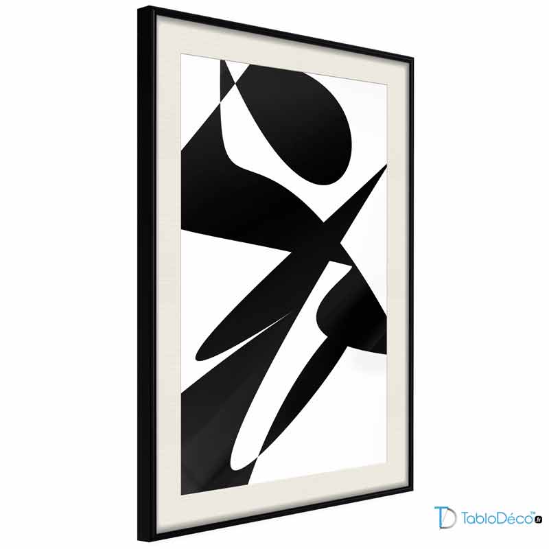 Affiche Abstrait Noir et Blanc