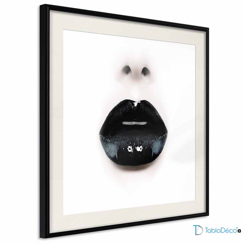 Poster Black Lips cadre noir avec passe partout